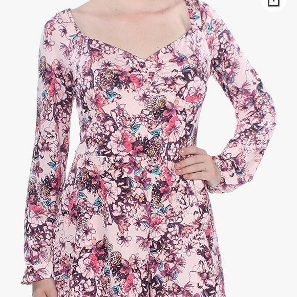 GUESS floral jumpsuit romper long sleeve  like new - Picture 2 of 2